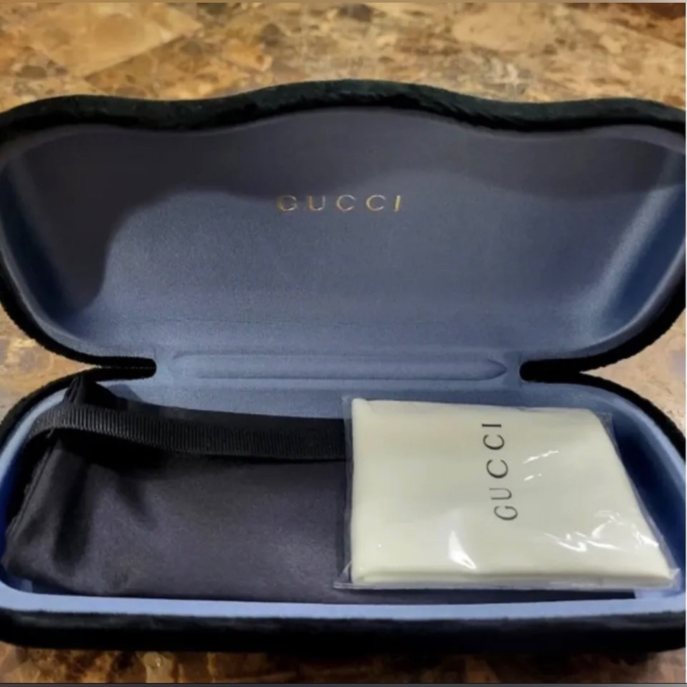 GUCCI Sunglass Case- BRAND NEW- color: Black size L